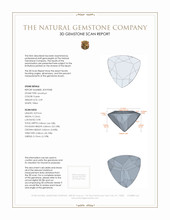 2.09 Ct. Amethyst from Ceylon (Sri Lanka) 3 D Scan Report