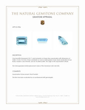 20.17 Ct. Blue Aquamarine from Brazil Appraisal