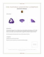 2.03 Ct. Amethyst from Ceylon (Sri Lanka) Appraisal