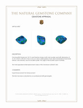 18.75 Ct. Multi Color Boulder Opal from Australia Appraisal