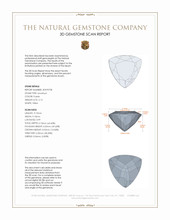 2.12 Ct. Amethyst from Ceylon (Sri Lanka) 3 D Scan Report