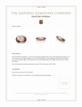 1.99 Ct. Zircon from Ceylon (Sri Lanka) Appraisal