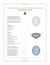 1.95 Ct. Zircon from Ceylon (Sri Lanka) 3 D Scan Report