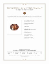 1.86 Ct. Orangish Brown Zircon from Ceylon (Sri Lanka) Scan Report