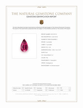 3.04 Ct. Pink Tourmaline from Madagascar Scan Report