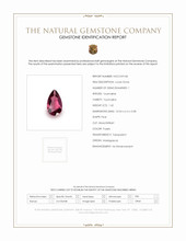 1.42 Ct. Purple Tourmaline from Madagascar Scan Report