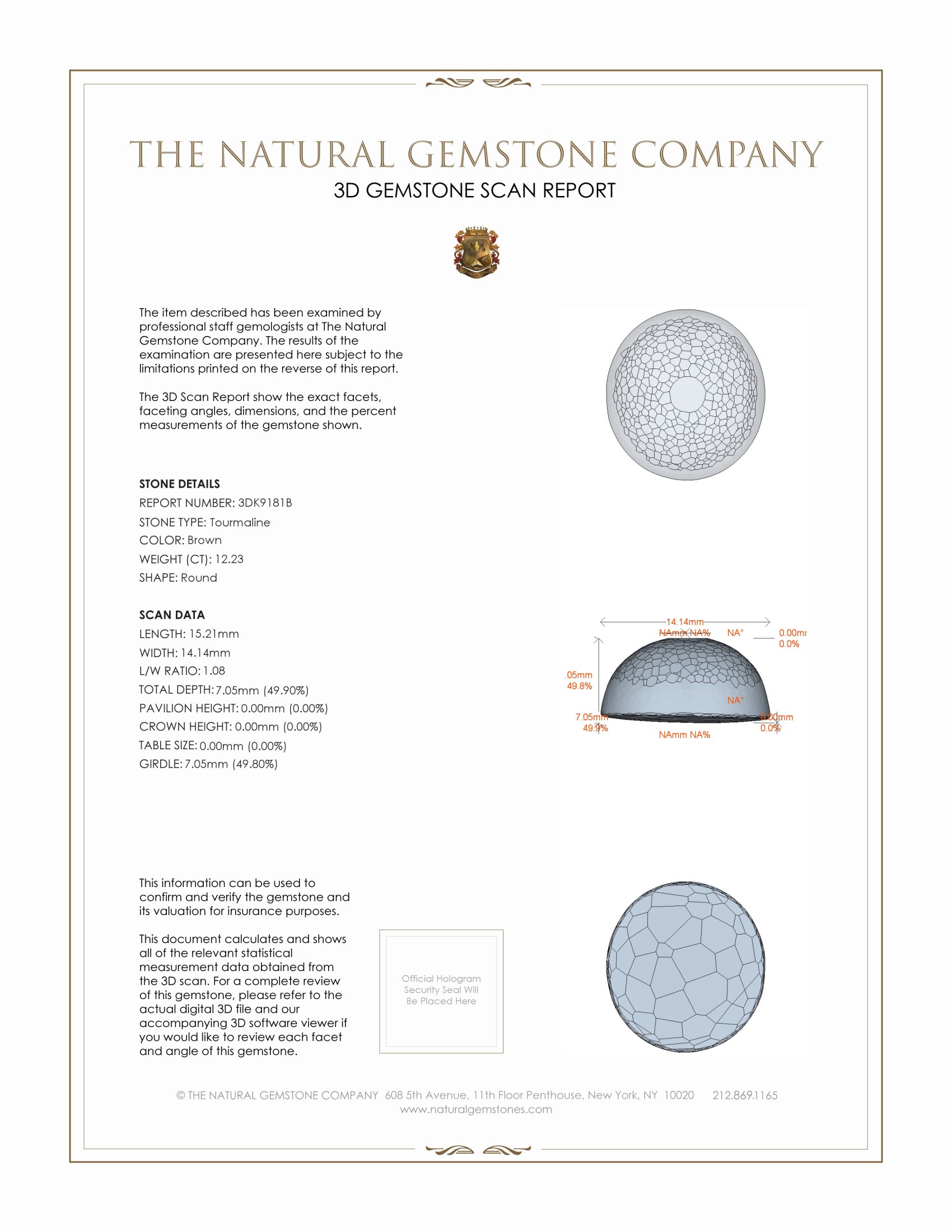 12.23 Ct. Cabochon Tourmaline from Madagascar