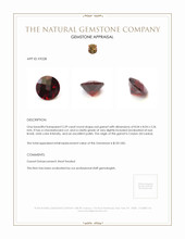 2.39 Ct. Garnet from Ceylon (Sri Lanka) Appraisal