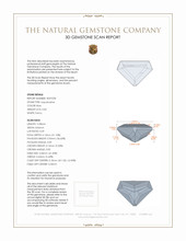 0.82 Ct. Aquamarine from Mozambique 3 D Scan Report