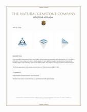 0.84 Ct. Aquamarine from Mozambique Appraisal