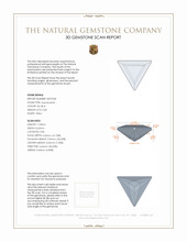 0.84 Ct. Aquamarine from Mozambique 3 D Scan Report