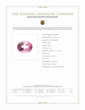 2.32 Ct. Pink Topaz from Ceylon (Sri Lanka) Scan Report