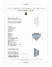 0.88 Ct. Aquamarine from Mozambique 3 D Scan Report