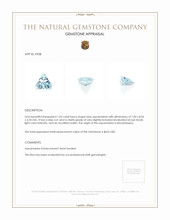 1.05 Ct. Aquamarine from Mozambique Appraisal