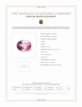 2.05 Ct. Pink Topaz from Ceylon (Sri Lanka) Scan Report