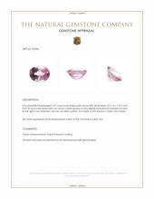 2.21 Ct. Pink Topaz from Ceylon (Sri Lanka) Appraisal