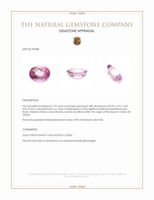 2.24 Ct. Pink Topaz from Ceylon (Sri Lanka) Appraisal