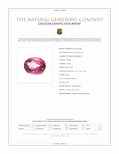 2.35 Ct. Pink Topaz from Ceylon (Sri Lanka) Scan Report
