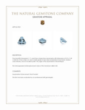 1.71 Ct. Aquamarine from Mozambique Appraisal