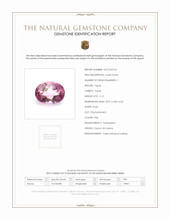 2.13 Ct. Pink Topaz from Ceylon (Sri Lanka) Scan Report