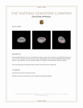 2.04 Ct. Semi-Black Opal from Australia Appraisal