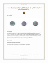 1.04 Ct. Semi-Black Opal from Australia Appraisal