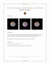 1.84 Ct. Multi Color White Opal from Australia Appraisal