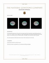 0.98 Ct. Multi Color Semi-Black Opal from Australia Appraisal