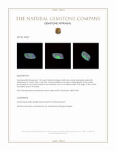 1.33 Ct. Multi Color Crystal Opal (Jelly Opal) from Australia Appraisal