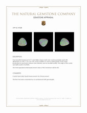0.77 Ct. Multi Color Crystal Opal (Jelly Opal) from Australia Appraisal