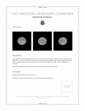 0.33 Ct. Cabochon Crystal/Jelly Opal from Australia Appraisal