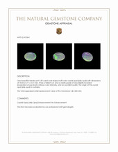 2.00 Ct. Multi Color Crystal Opal (Jelly Opal) from Australia Appraisal
