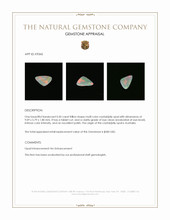 0.50 Ct. Multi Color Crystal Opal (Jelly Opal) from Australia Appraisal