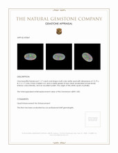 1.17 Ct. White Opal from Australia Appraisal