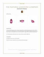 0.95 Ct. Pink Tourmaline from Mozambique Appraisal