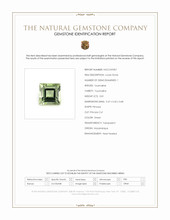 0.81 Ct. Green Tourmaline from Mozambique Scan Report