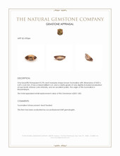 0.78 Ct. Brown Tourmaline from Mozambique Appraisal