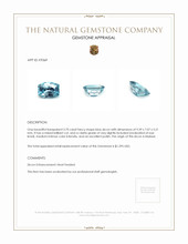 3.70 Ct. Zircon from Malawi Appraisal