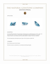 1.68 Ct. Zircon from Malawi Appraisal