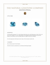 1.22 Ct. Zircon from Malawi Appraisal