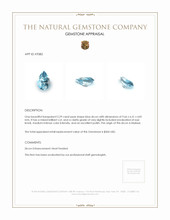 2.29 Ct. Zircon from Malawi Appraisal