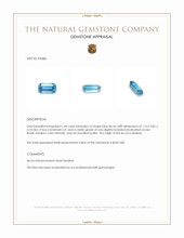 1.04 Ct. Zircon from Malawi Appraisal