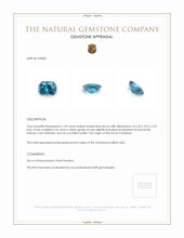 1.29 Ct. Zircon from Malawi Appraisal