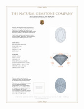 2.28 Ct. Zircon from Malawi 3 D Scan Report