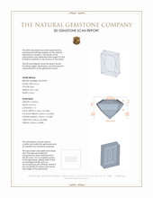 3.83 Ct. Zircon from Malawi 3 D Scan Report