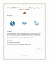 1.09 Ct. Zircon from Malawi Appraisal