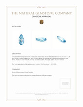 2.75 Ct. Zircon from Malawi Appraisal