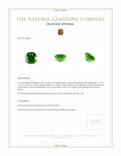 0.65 Ct. Demantoid Garnet from Russia Appraisal