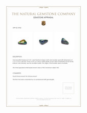 2.01 Ct. Boulder Opal from Australia Appraisal