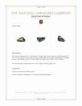 2.01 Ct. Boulder Opal from Australia Appraisal